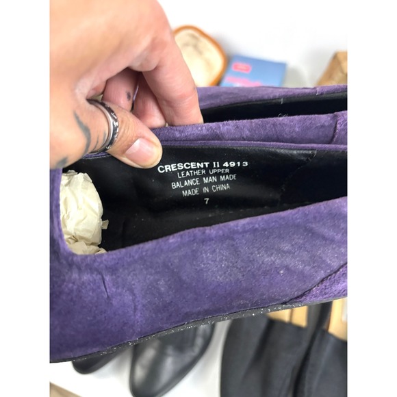 Women's Shoe Lot Size 7.5–10 Vintage Flats Slippers ESPRIT Bass Leather - Picture 11 of 16